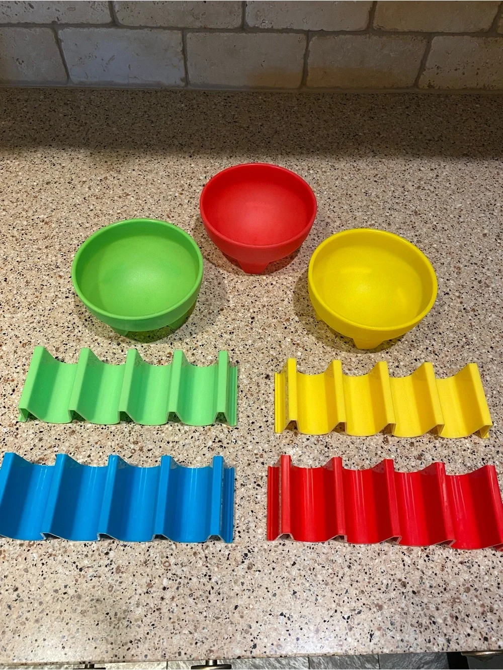 Taco Holders and Salsa Bowl Set